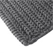 Madison Park Lasso 100 Percent Cotton Chenille Chain Stitch Rug - Charcoal