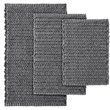 Madison Park Lasso 100 Percent Cotton Chenille Chain Stitch Rug - Charcoal