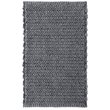 Madison Park Lasso 100 Percent Cotton Chenille Chain Stitch Rug in Charcoal