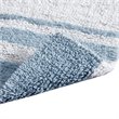 Madison Park Spa 100 Percent Cotton Reversible Bath Rug in Blue