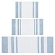 Madison Park Spa 100 Percent Cotton Reversible Bath Rug in Blue