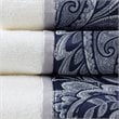 Madison Park Aubrey 6-Piece Cotton Jacquard Towel Set in Navy