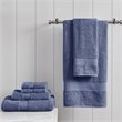 Madison Park Organic 6-Piece 100 Percent Cotton Towel Set in Navy