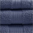 Madison Park Organic 6-Piece 100 Percent Cotton Towel Set in Navy