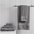 Madison Park Organic 6-Piece 100 Percent Cotton Towel Set in Charcoal