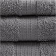 Madison Park Organic 6-Piece 100 Percent Cotton Towel Set in Charcoal