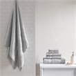 Madison Park Essentials Adrien 6-Piece Cotton Super Soft Towel Set in Silver