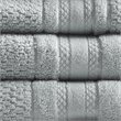 Madison Park Essentials Adrien 6-Piece Cotton Super Soft Towel Set in Silver