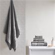 Madison Park Essentials Adrien 6-Piece Cotton Super Soft Towel Set in Dark Gray