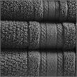 Madison Park Essentials Adrien 6-Piece Cotton Super Soft Towel Set in Dark Gray