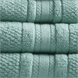 Madison Park Essentials Adrien 6-Piece Cotton Super Soft Towel Set in Teal Blue