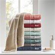 Madison Park Essentials Adrien 6-Piece Cotton Super Soft Towel Set in Teal Blue