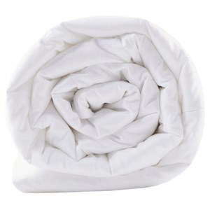 Sleep Philosophy 100 Percent Cotton Sateen Double Insertion Comforter - White