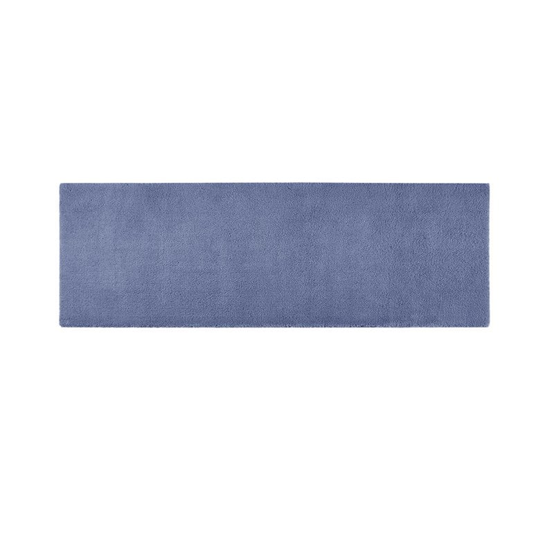 madison park signature marshmallow 100 percent polyester bath rug in navy