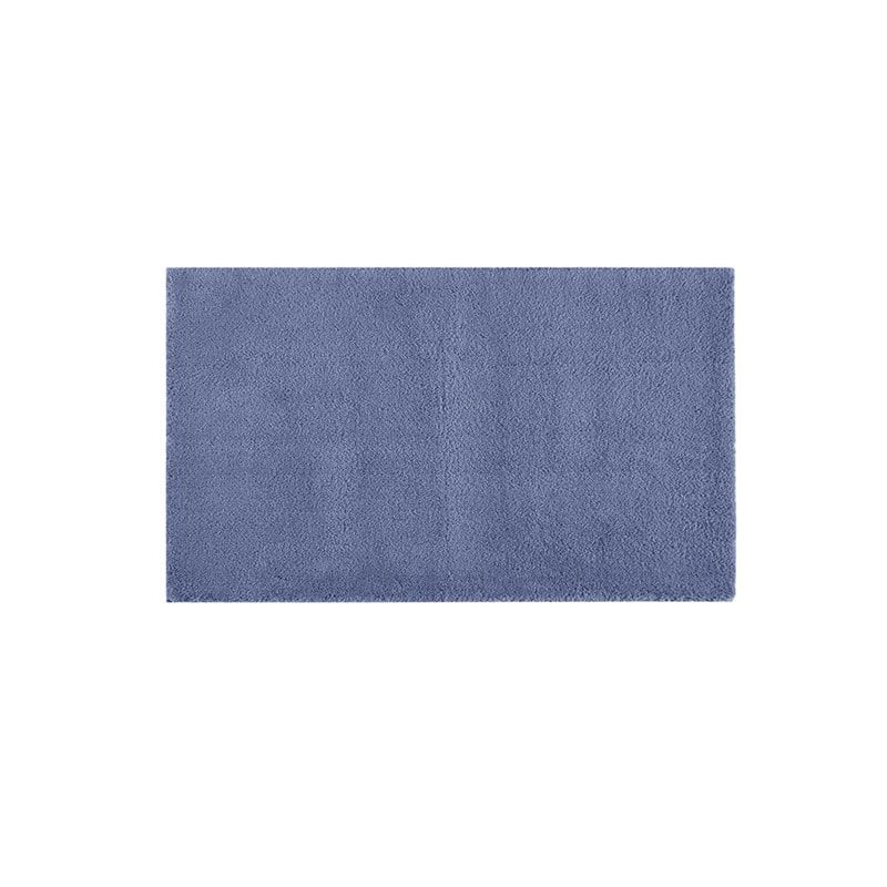 madison park signature marshmallow 100 percent polyester bath rug in navy