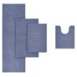 Madison Park Signature Marshmallow 100 Percent Polyester Bath Rug in Navy