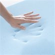 Sleep Philosophy Memory Foam Wedge Pillow with Knit Cover in White