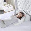 Sleep Philosophy Memory Foam Wedge Pillow with Knit Cover in White