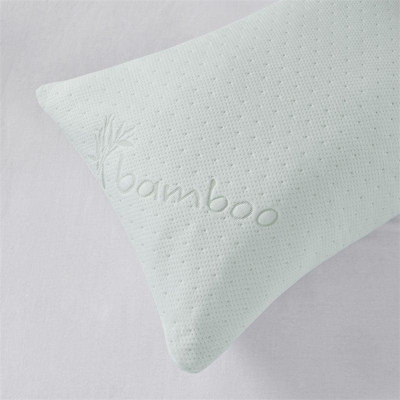 Sleep Philosophy Polyester Rayon Foam Pillow with Bamboo Cover - Ivory