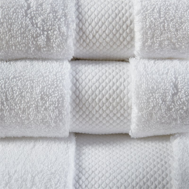 Madison Park Signature Splendor 6-Piece Cotton Towel Set in White