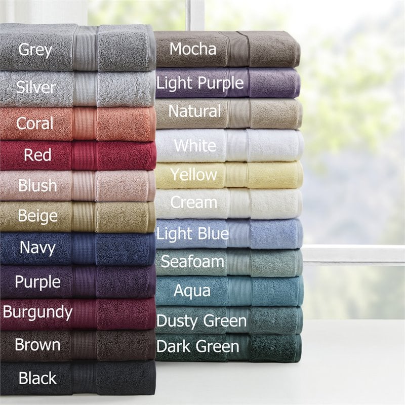 Madison Park Signature 8-Piece Cotton Towel Set in Mocha Brown