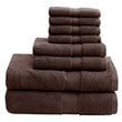 Madison Park Signature 8-Piece Cotton Towel Set in Mocha Brown