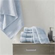 Madison Park Signature 6-Piece Turkish Cotton Bath Towel Set in Light Blue