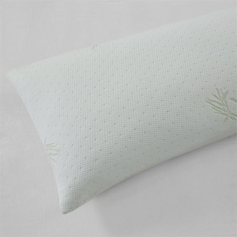 Sleep Philosophy Polyester Rayon Foam Pillow with Bamboo Cover in Ivory