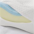 Sleep Philosophy Memory Foam Knee Pillow with Knit Cover in White