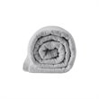 Madison Park Polyester Reversible Plush to Microfiber DA Blanket in Gray