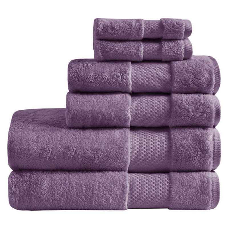 Madison Park Signature 100 Percent Turkish Cotton Towel in Purple