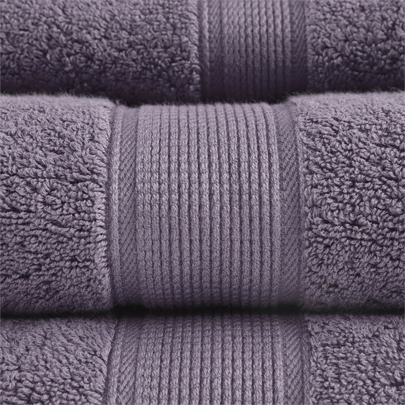 Madison Park Signature 8-Piece Cotton Towel Set in Light Purple