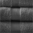 Madison Park Signature Luce 6-Piece Egyptian Cotton Towel Set in Charcoal