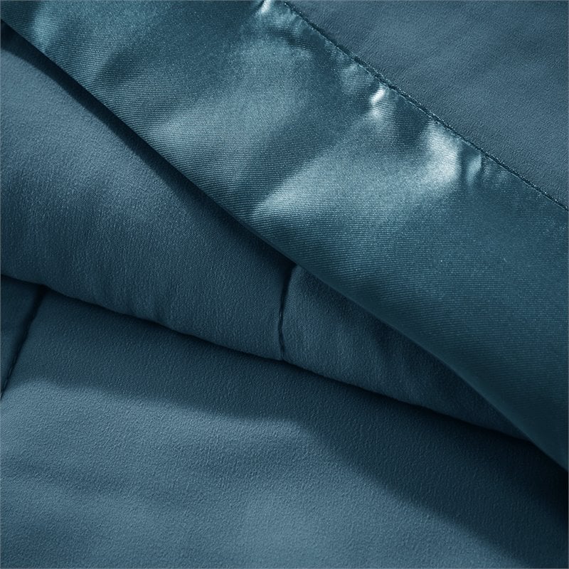 Madison Park 3M Scotchgard Microfiber Down Alternative Blanket in Teal Blue