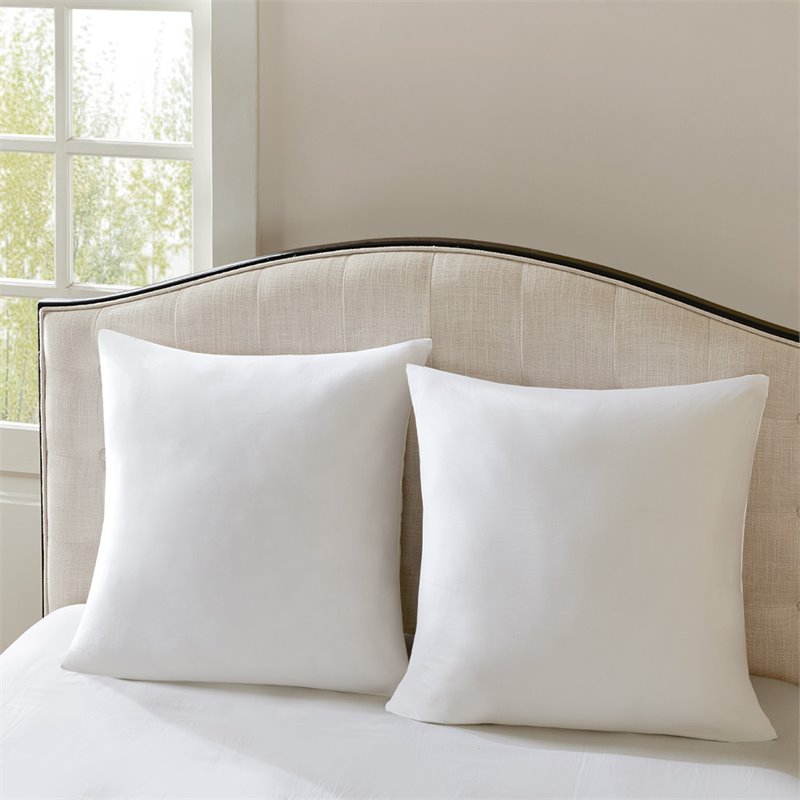 Madison Park Signature Cotton Sateen Euro Pillow Filler in White