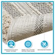 INK+IVY Asher Cotton and Polyester Handwoven Bath Rug in Gray