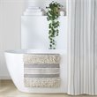INK+IVY Asher Cotton and Polyester Handwoven Bath Rug in Gray