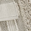 INK+IVY Asher Cotton and Polyester Handwoven Bath Rug in Natural