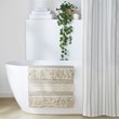 INK+IVY Asher Cotton and Polyester Handwoven Bath Rug in Natural