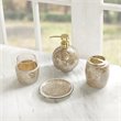 Madison Park 4-Piece Crackle Mosaic Bath Accessory Set in Gold
