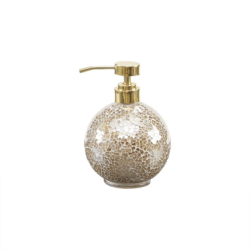 Madison Park 4-Piece Crackle Mosaic Bath Accessory Set in Gold