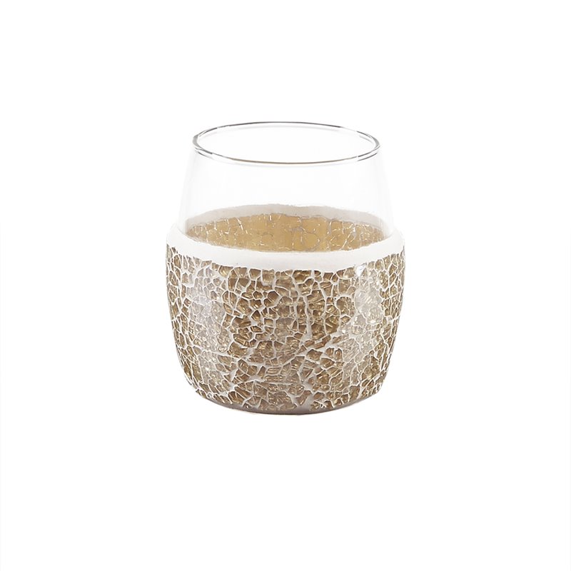 Madison Park 4-Piece Crackle Mosaic Bath Accessory Set in Gold