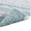 Madison Park Spa 100 Percent Cotton Reversible Bath Rug - Aqua Blue