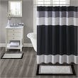 Madison Park Amherst 100 Percent Cotton Bath Rug in Black Finish