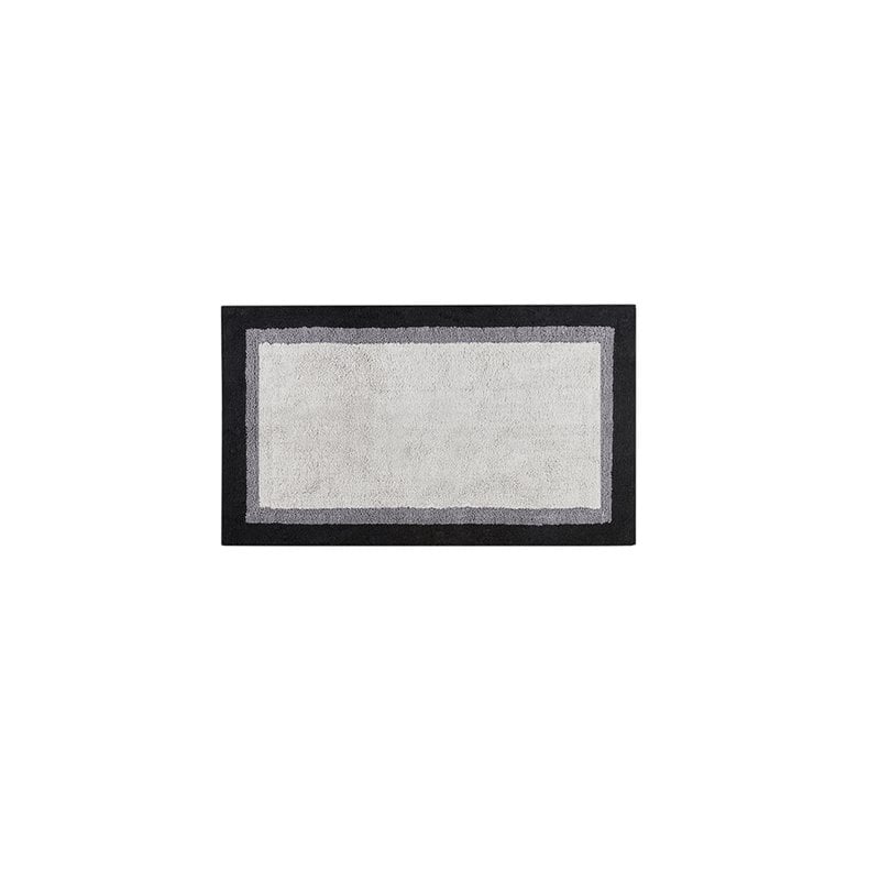 Madison Park Amherst 100 Percent Cotton Bath Rug in Black Finish