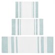 Madison Park Spa 100 Percent Cotton Reversible Bath Rug in Aqua Blue