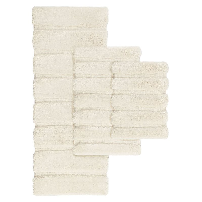 Madison Park 100 Percent Polyester Fabric Solid Tufted Rug in Wheat Brown