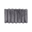 Madison Park 100 Percent Polyester Fabric Solid Tufted Rug in Gray