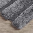 Madison Park 100 Percent Polyester Fabric Solid Tufted Rug in Gray
