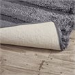 Madison Park 100 Percent Polyester Fabric Solid Tufted Rug in Gray